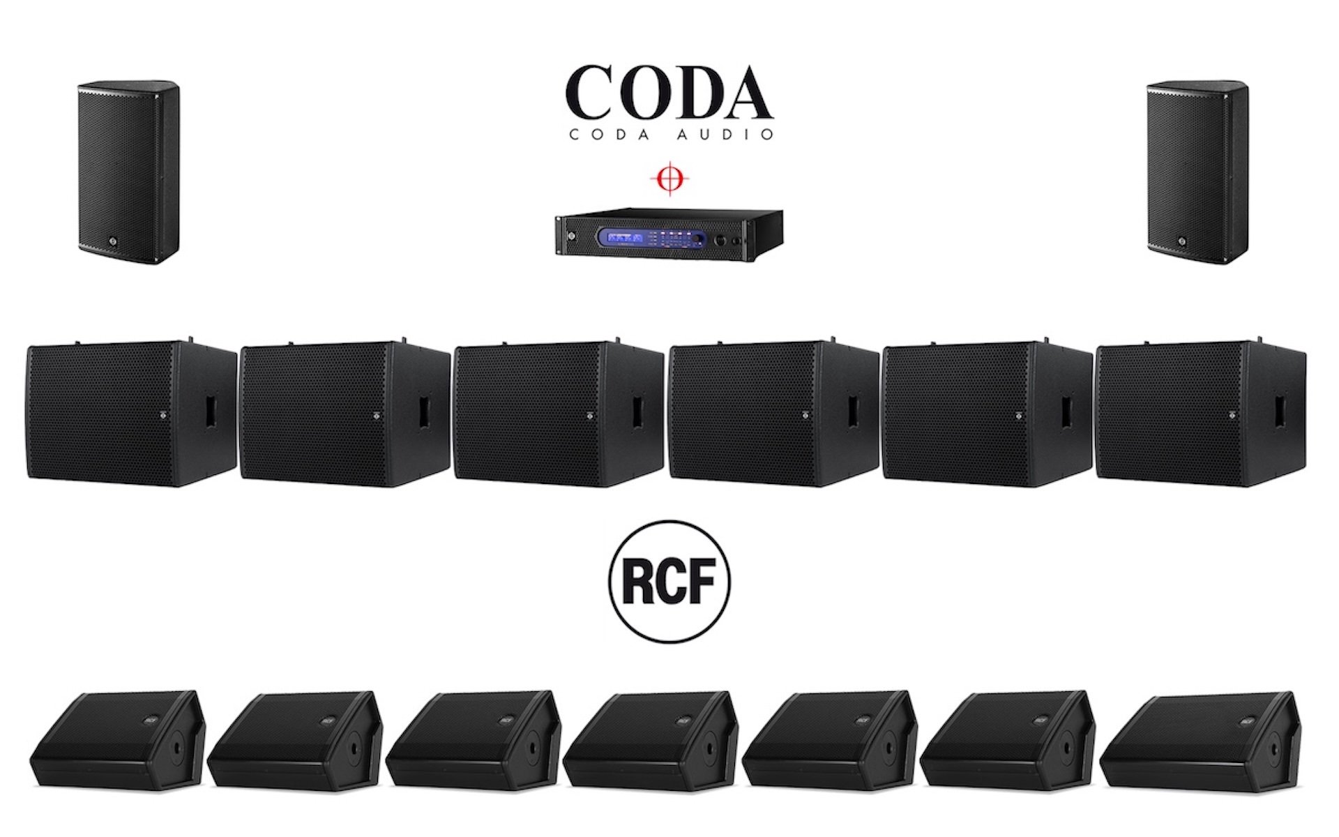 CODA AUDIO PA & RCF Monitore CODA AUDIO PA & RCF Monitore